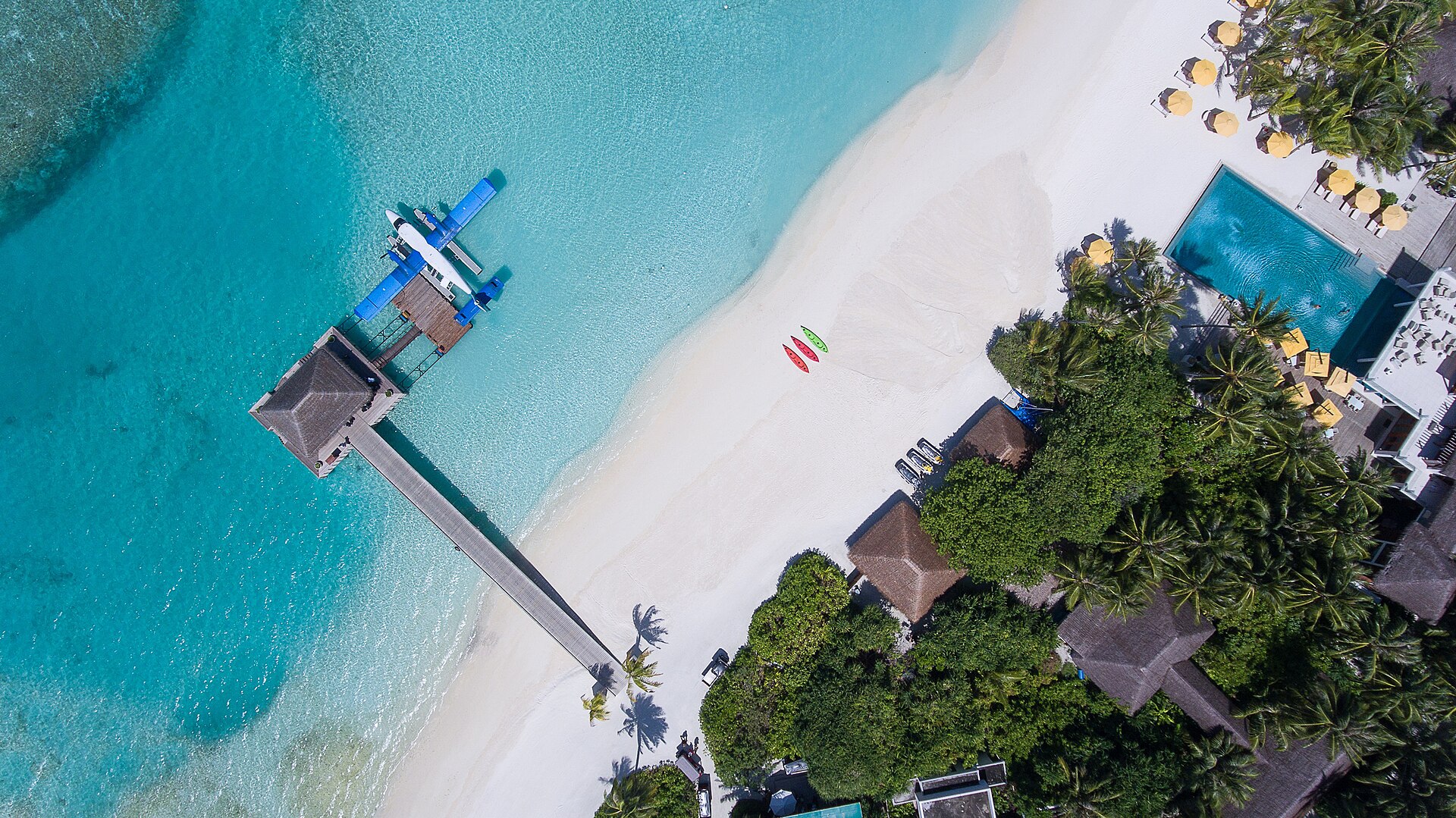 Praia do resort — Maldivas